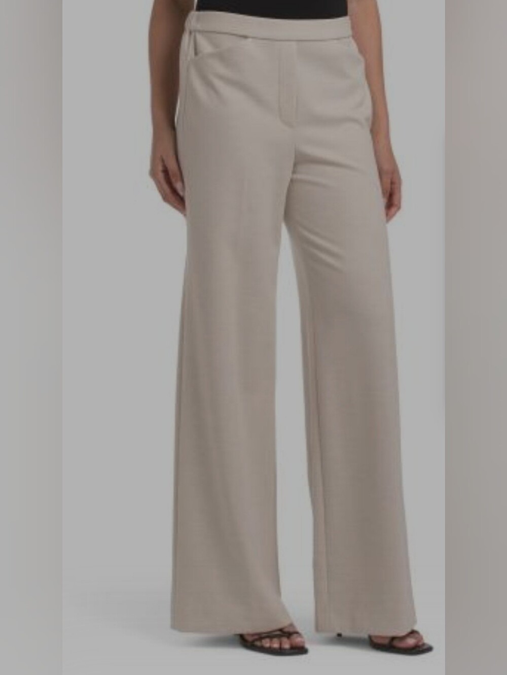 NWT Theory Terena Pique Wide-Leg Pants